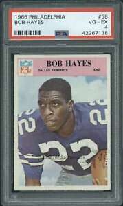 1966 Philadelphia #58 Bob Hayes PSA 4 RC Rookie Cowboys  (7138)