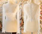 Lace Wedding Jackets Long Sleeves V Neck Tulle Bridal Bolero White Ivory Custom