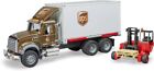 Bruder Toys 02828 MACK Granite UPS Logistics Truck With Forklift