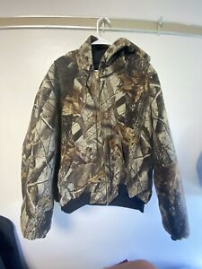 Carhartt Jacket Realtree Camo Hooded Mens XL J221 977 USA Made Coat Quilted