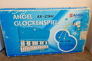 Angel AX-25N2 Chromatic Glockenspiel Xylophone Bell Set in Case with 2 Mallets