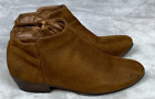 Women's Ankle Boots Brown Size 8.5 Suede