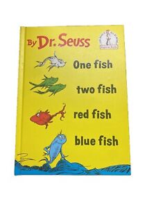 One Fish Two Fish Red Fish Blue Fish By Dr. Seuss Hardcover 1960