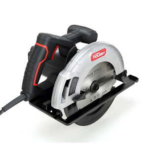 12 Amp Corded 7-1/4 in Circular Saw w/Steel Plate Shoe, Bevel, Blade & Rip Fence