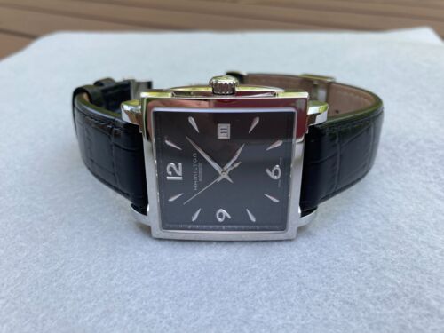 Pre-owned Hamilton Jazzmaster square automatic mechanical men's watch