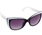 Nanette Lepore NN106 Cat Eye Sunglasses NWT Retro Vintage Style Black/White