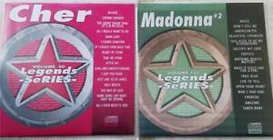 LEGENDS 2 CDG KARAOKE DISCS 1980'S MADONNA CHER POP OLDIES CD+G MUSIC SONGS set