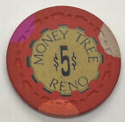 Money Tree - Reno Nevada $5 Casino Chip - TR King SCrown Mold 1970s