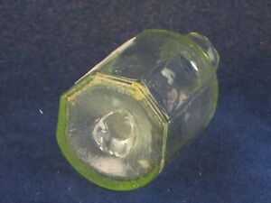 41821 Old Antique Vintage Glass Bottle Ink Well Fountain Pen Inkwell Pontil