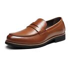 Men's Slip-on Penny Loafers Business Formal Lightweight Dress Shoes US Size 8-13