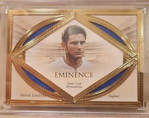 2022 Futera Soccer Frank Lampard EMINENCE Game Used Jersey /15 Chelsea