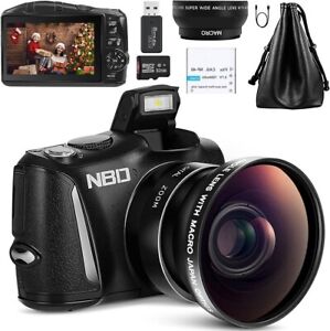 NBD Digital Camera 4K Ultra HD 48MP 16X with Wide Angle & Macro Len For Vlogging