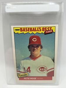 1986 Fleer Baseball's Best Pete Rose Baseball Card #29 NM-MT FREE SHIPPING