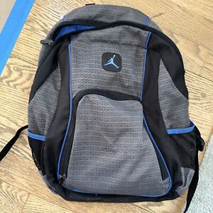 Nike Air Jordan Backpack Bookbag Laptop School Bag Blue/Black/Gray Jumpman 23