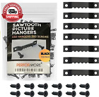 Sawtooth Picture Hangers, 150 Pack Picture Frame Hanging Hardware, Double Hole P