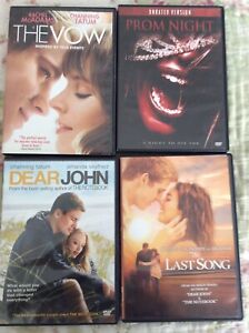 Lot Of Four DVD The Vow The Last Song Dear John Prom Night Romance Horror