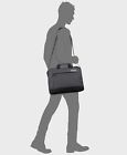 $232 Kenneth Cole Mens Gray Messenger Laptop Briefcase Attache Work Shoulder Bag