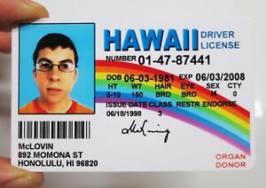 2023 McLovin ID CARD Movie Superbad New Version