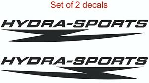 2x Hydra-Sports decals stickers boat hull marine grade vinyl vector siesta 4200