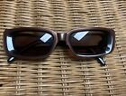 GUCCI rectangular oval brown  vintage 1990s SUNGLASSES GG2409/S 49 19