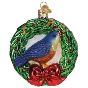 Old World Christmas CALLING BIRD (16148) Glass Ornament w/ OWC Box