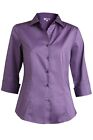 Edwards Style #5033 Woman's Violet Tailored Stretch Blouse Size: XL
