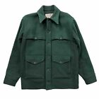 Vintage Filson Mackinaw Wool Cruiser Jacket USFS Green Size 38 Small USA Lot 144