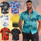 Hawaiian Shirt Men Summer Beach Casual Short Sleeve Button Printed Shirts Unisex