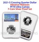 2021-S NGC PF70 Advance Releases Crossing silver Quarter from 7-Coin Silver Set