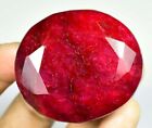 395.00 Ct Natural Huge Blood Red Ruby Oval Certified Loose Gemstone