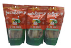 Set of 3 Bags–Jack&Pup Holiday Roasted 5pc 6” Dog Beef Ribs Bone Chews–TTL 15pc