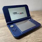 New Nintendo 3DS XL LL Metallic Blue Console Stylus Working Tested Japanese ver