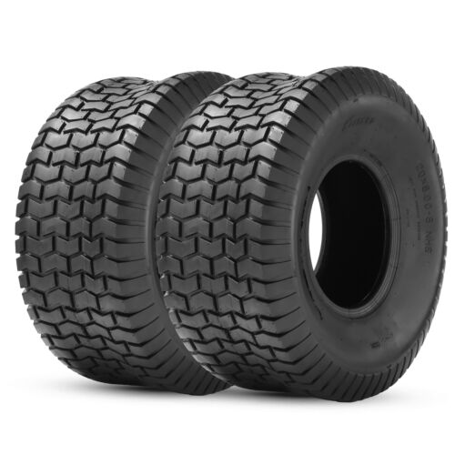Set 2 Tractor Tires 20x8.00-8 Lawn Mower 20x8x8 4Ply Turf Tractor Tyres Tubeless