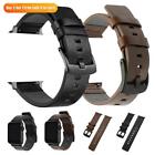 Mens Genuine Leather iWatch Band Strap For Apple Watch Series 5 4 3 2 40/42/44mm