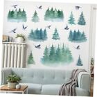 Watercolor Pine Tree Wall Decals Christmas Woodland Wall Decals Peel and Stick
