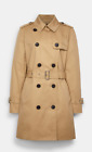 Coach - Solid Khaki Mid Trench Coat - Brand New with Tags