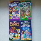 Lot/4 Disney Sing Along Songs VHS Topsy Turvy Be Our Guest Friend Like Me Bare N