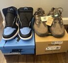 Jordan 1 University Blue Size 10 and Yeezy 500 Clay Brown Size 9.5