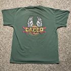 Vintage Creed Shirt XL 90s Rock Music Band Promo