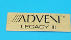 Vintage Advent Legacy 3 Speaker Badge. ( Original )