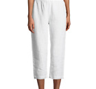 Bryn Walker ~ Lightweight Linen Crop Pant~ White ~ Size XXS (0-4)  NEW $130 USA