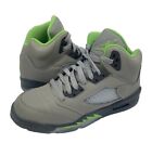 Nike Air Jordan 5 Retro GS Green Bean Size 4Y 5.5 Womens Silver Grey DQ3734-003