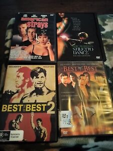 BEST OF THE BEST 1 & 2 Eric Roberts 4 DVD Lot: American Strays/Stiletto Dance LN