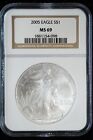 2005 American Silver Eagle NGC MS-69