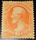 US Stamp SC#O18  Interior Lincoln 1873 MNHOG  ABSOLUTE BEAUTIFUL!