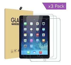 3-Pack or iPad 9.7 Pro 5th 6th Air Air 2nd Gen TEMPERED GLASS Screen Protector