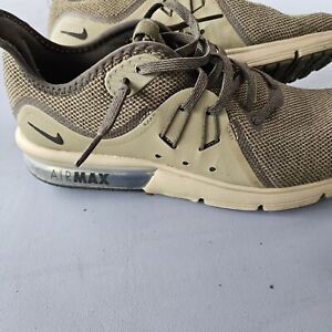 Men's Size 8.5 Nike Air Max Sequent 3 Running Shoes Olive/ Tan