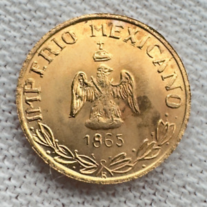 New Listing1865 Maximiliano I de México Traditional Wedding Gold Token .5g
