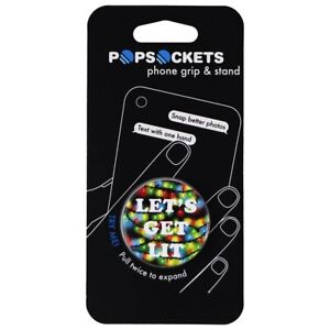PopSockets Collapsible Grip & Stand for Phones/Tablets - Lets Get Lit / Holiday