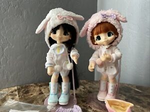 azone KIKIPOP! Marmalade Brown & Sunny Bunny Date Lot Of 2 Dolls Kiki Pop